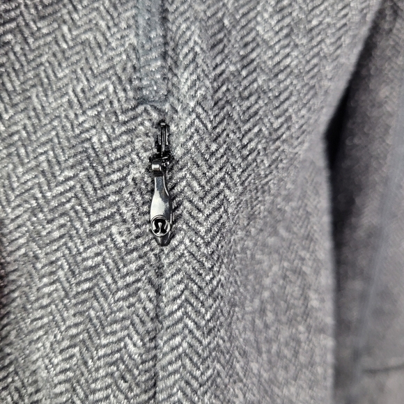 Lululemon Think Fast Long Sleeve Heathered Herringbone Heathered  Size 12 - Picture 15 of 16